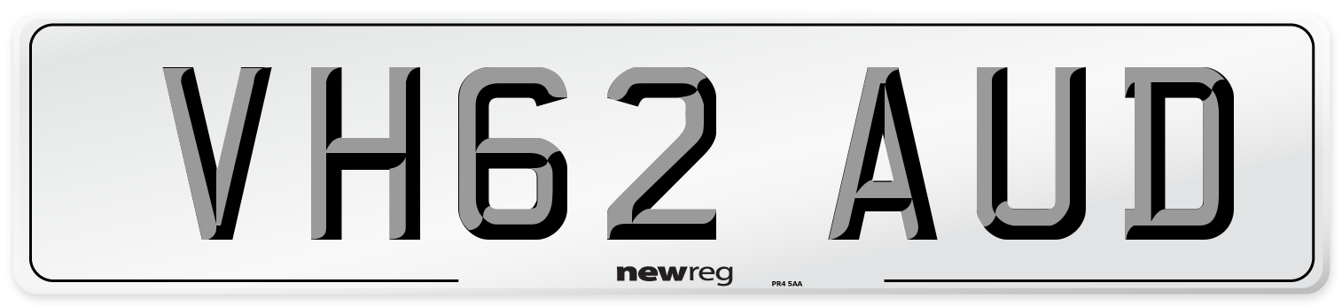 VH62 AUD Number Plate from New Reg